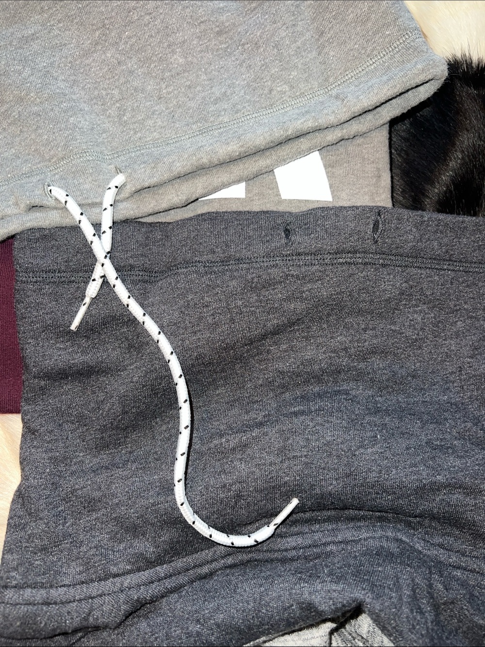 PINK Victoria's Secret Maroon, Gray & Charcoal Cowl Neck Sweaters (2) - Picture 3 of 3